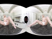 Delicious cute girl Vinna with warm pink pie