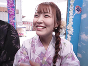 TOTTE-266 マジックミラー号ハードボイルド 浴衣カップル夏祭り！結月りあ - 1of5