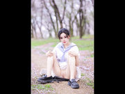 2048.vip-超美颜值女神『桃暖酱』在去上学的路上 美少女洋溢青春淫情 户外露出美妙胴体 美景佳人樱花粉嫩穴更粉