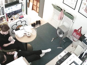 韩国健身房监控办公室内，健身教练与女友激情啪啪啪流出，吃鸡巴肏逼逼，凶猛异常！