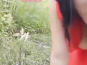 大神HD直播豪乳美女主播莎莎和帅哥小树林打野战和狼友探讨性经验