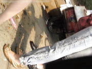 碰上粉裙高跟白内内的美女不信你老二能扛住