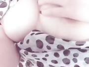 性感豹纹，完美酥胸自慰！